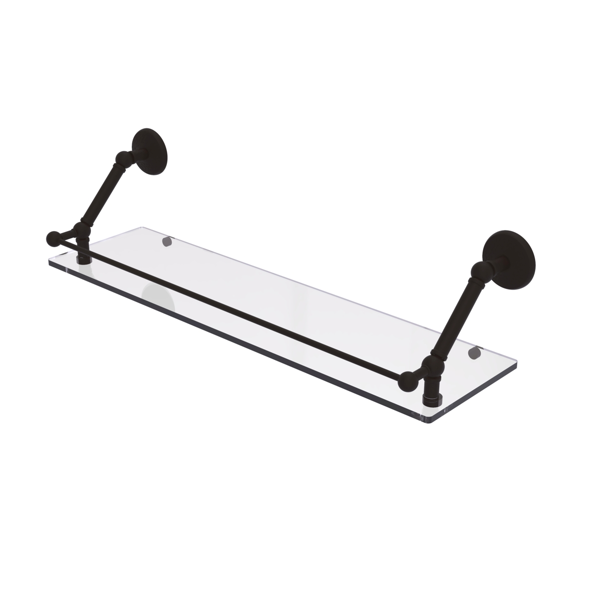 Picture of Allied Brass PMC-1-30-GAL-ORB 30 in. Prestige Monte Carlo Floating Glass Shelf with Gallery Rail, Oil Rubbed Bronze