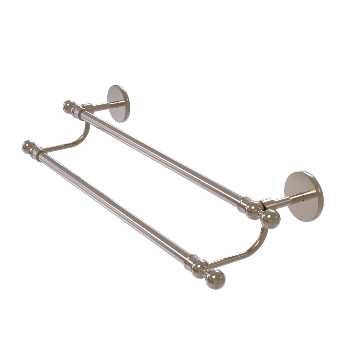 Picture of Allied Brass 1072-36-PEW 36 in. Skyline Collection Double Towel Bar, Antique Pewter