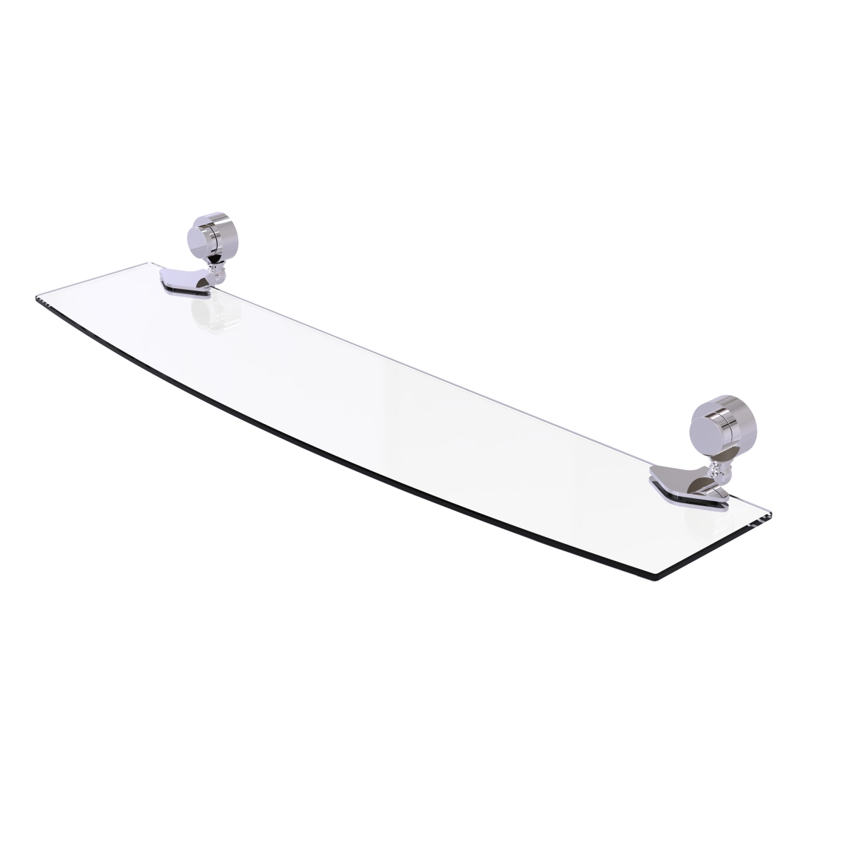 Picture of Allied Brass 433-24-PC 24 in. Venus Collection Glass Shelf&#44; Polished Chrome