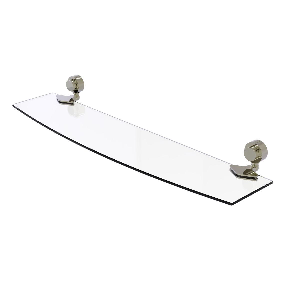 Picture of Allied Brass 433-24-PNI 24 in. Venus Collection Glass Shelf&#44; Polished Nickel