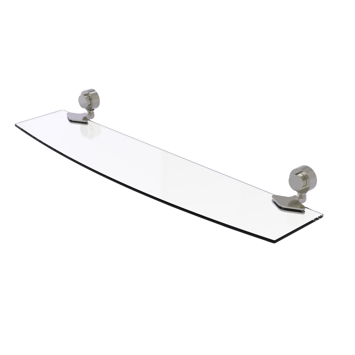 Picture of Allied Brass 433-24-SN 24 in. Venus Collection Glass Shelf, Satin Nickel