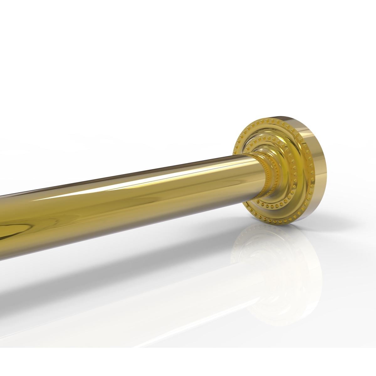 Picture of Allied Brass DT-98-PB Dottingham Collection Shower Rod Brackets, Polished Brass - 0.75 x 2.25 x 2.25 in.