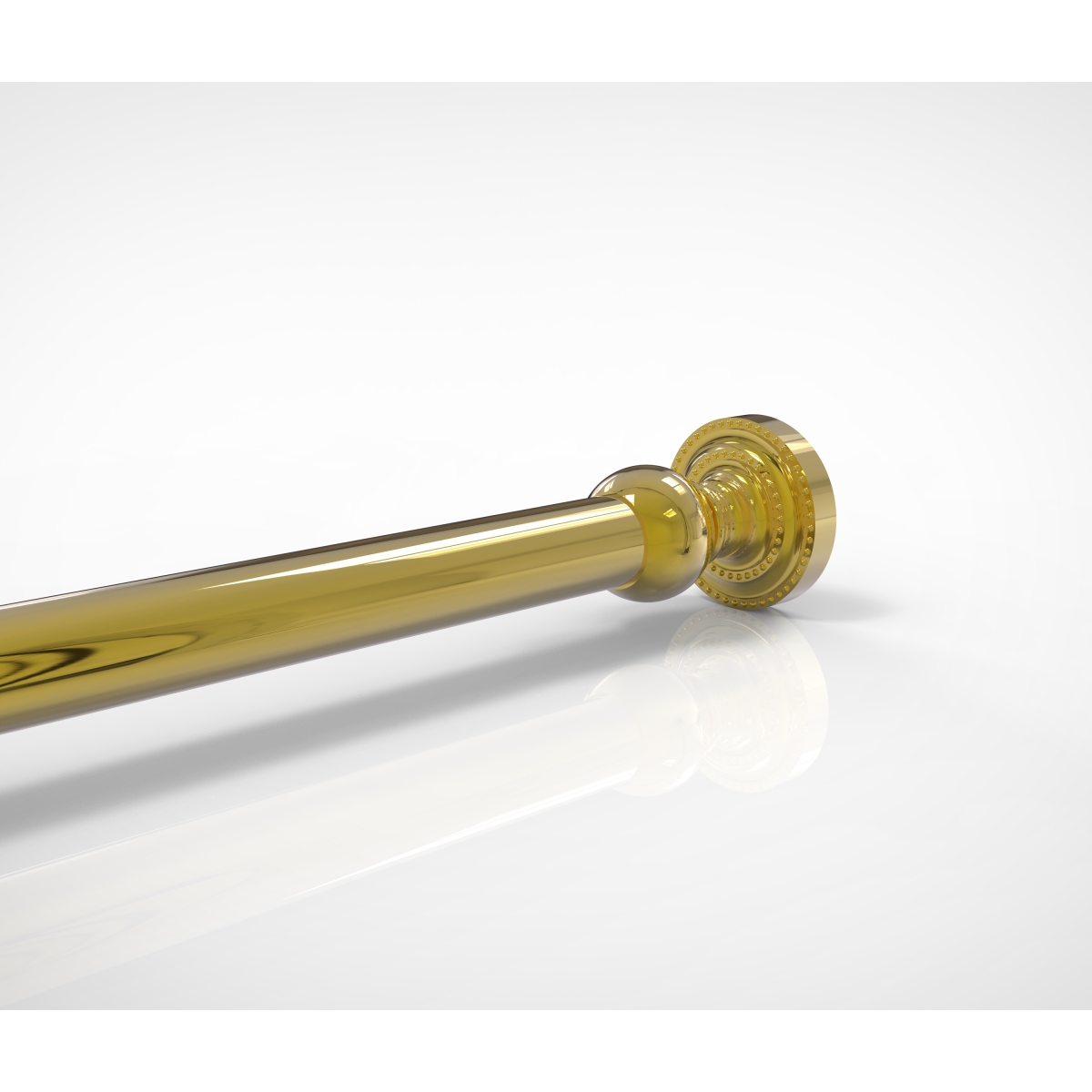 Picture of Allied Brass DT-99-PB Dottingham Collection Shower Rod Brackets, Polished Brass - 2 x 2.25 x 2.25 in.