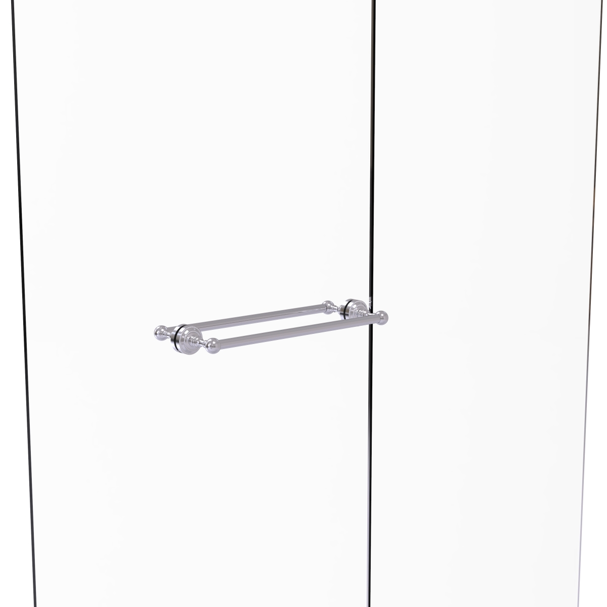 Picture of Allied Brass DT-41-BB-18-SCH 18 in. Dottingham Collection Back to Back Shower Door Towel Bar, Satin Chrome