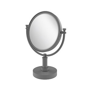 Picture of Allied Brass DM-4-5X-GYM 8 in. Vanity Top Make-Up Mirror 5X Magnification, Matte Gray - 15 x 8 x 8 in.
