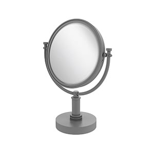 Picture of Allied Brass DM-4D-2X-GYM 8 in. Vanity Top Make-Up Mirror 2X Magnification, Matte Gray - 15 x 8 x 8 in.