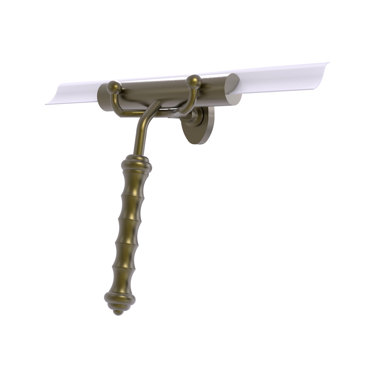 Picture of Allied Brass SQ-10-ABR Shower Squeegee with Wavy Handle&#44; Antique Brass