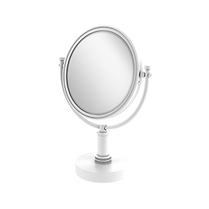 Picture of Allied Brass DM-4D-2X-WHM 8 in. Vanity Top Make-Up Mirror 2X Magnification, Matte White - 15 x 8 x 8 in.