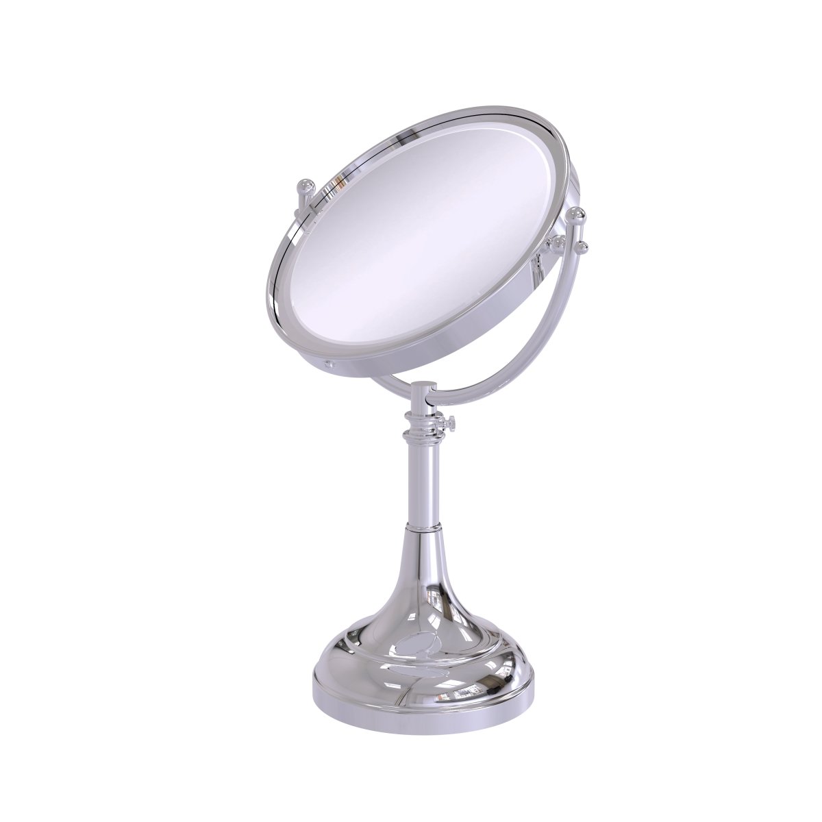 Picture of Allied Brass DM-1-2X-PC 8 in. Height Adjustable Vanity Top Make-Up Mirror 2X Magnification, Polished Chrome