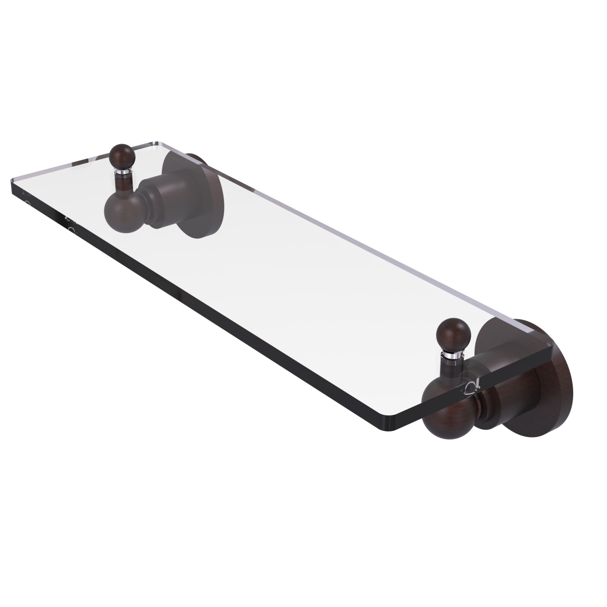 Picture of Allied Brass AP-1-16-VB 16 in. Astor Place Glass Vanity Shelf with Beveled Edges, Venetian Bronze