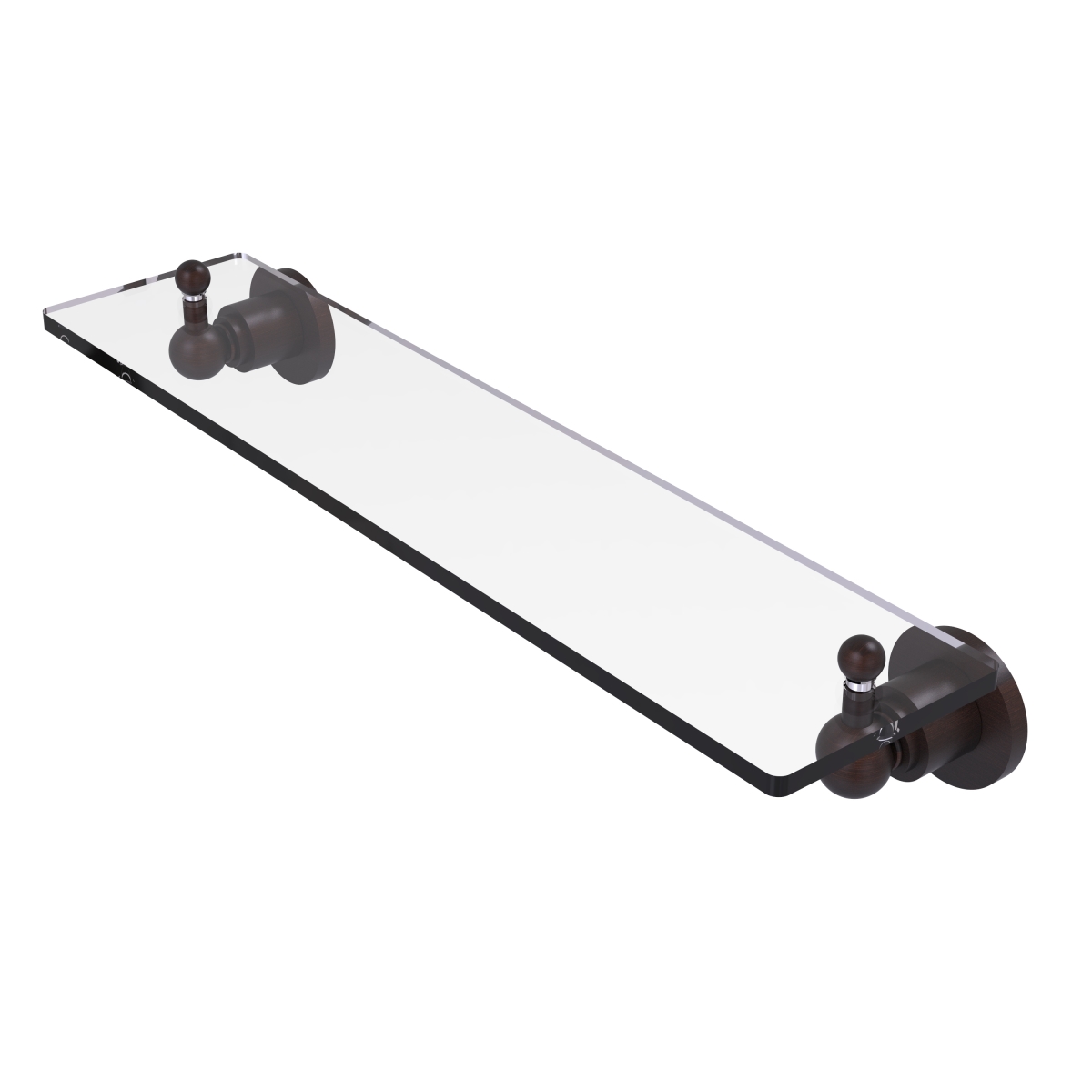 Picture of Allied Brass AP-1-22-VB 22 in. Astor Place Glass Vanity Shelf with Beveled Edges, Venetian Bronze