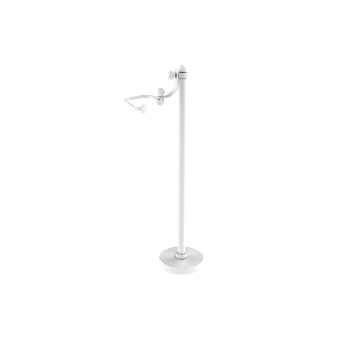 TS-27-WHM Free Standing European Style Toilet Tissue Holder, Matte White - 26 x 6 x 8 in -  Allied Brass