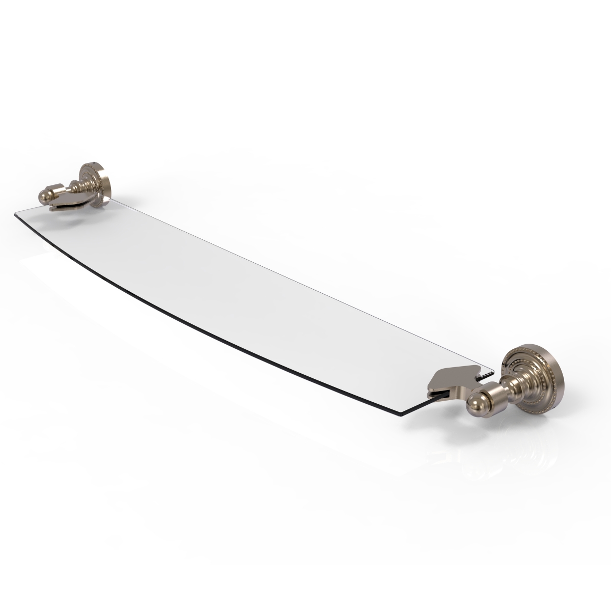 Picture of Allied Brass DT-33-18-PEW 18 in. Dottingham Collection Glass Shelf, Antique Pewter