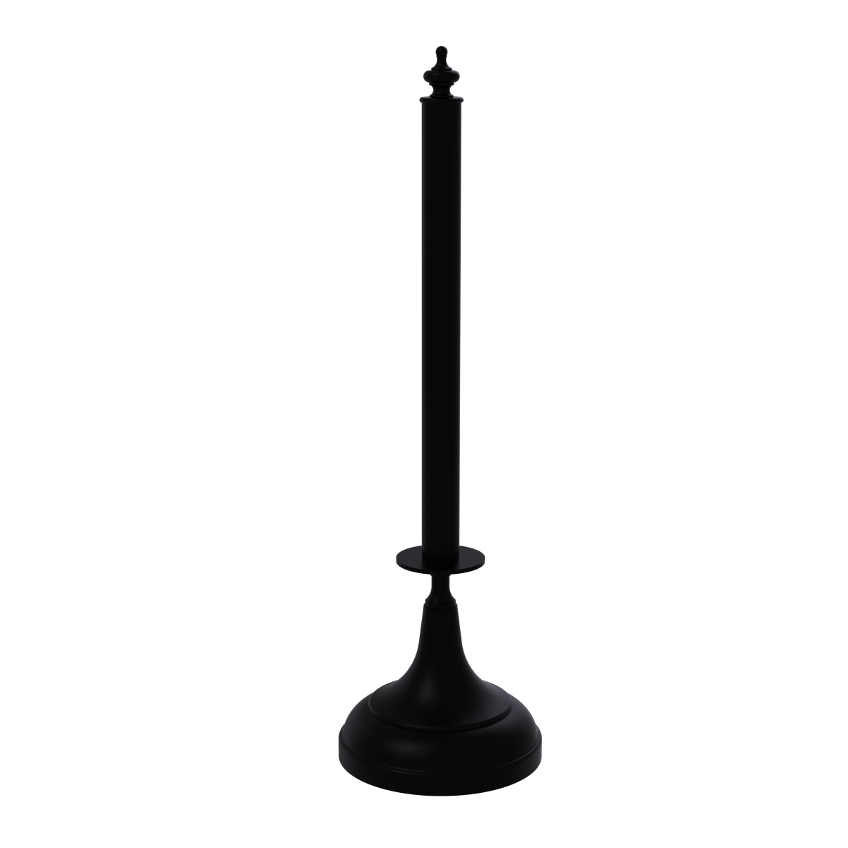 Picture of Allied Brass 1052-BKM Traditional Counter Top Kitchen Paper Towel Holder&#44; Matte Black