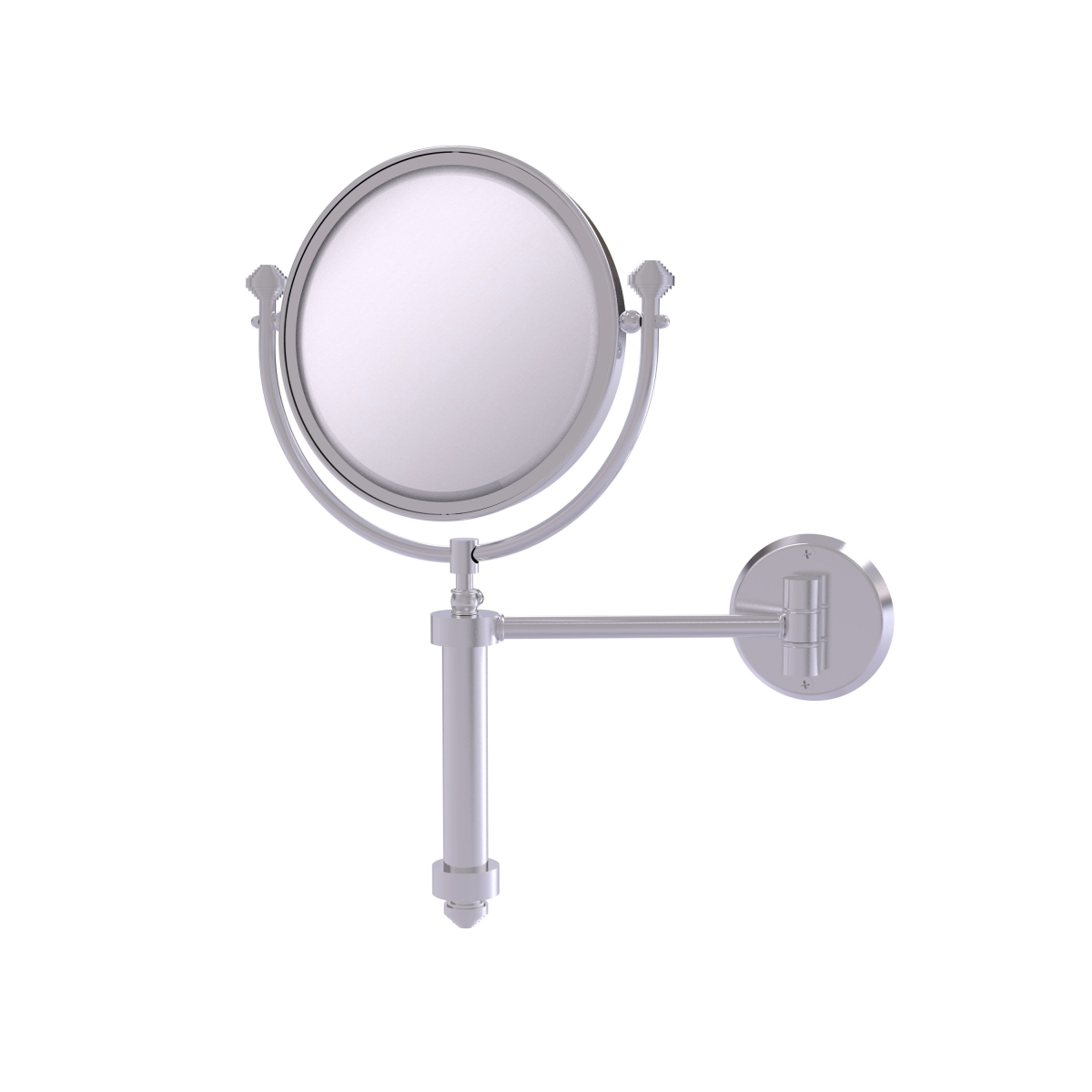 SB-4-3X-SCH 8 in. dia. Southbeach Collection Wall Mounted Make-Up Mirror with 3X Magnification, Satin Chrome -  Allied Brass, SB-4/3X-SCH