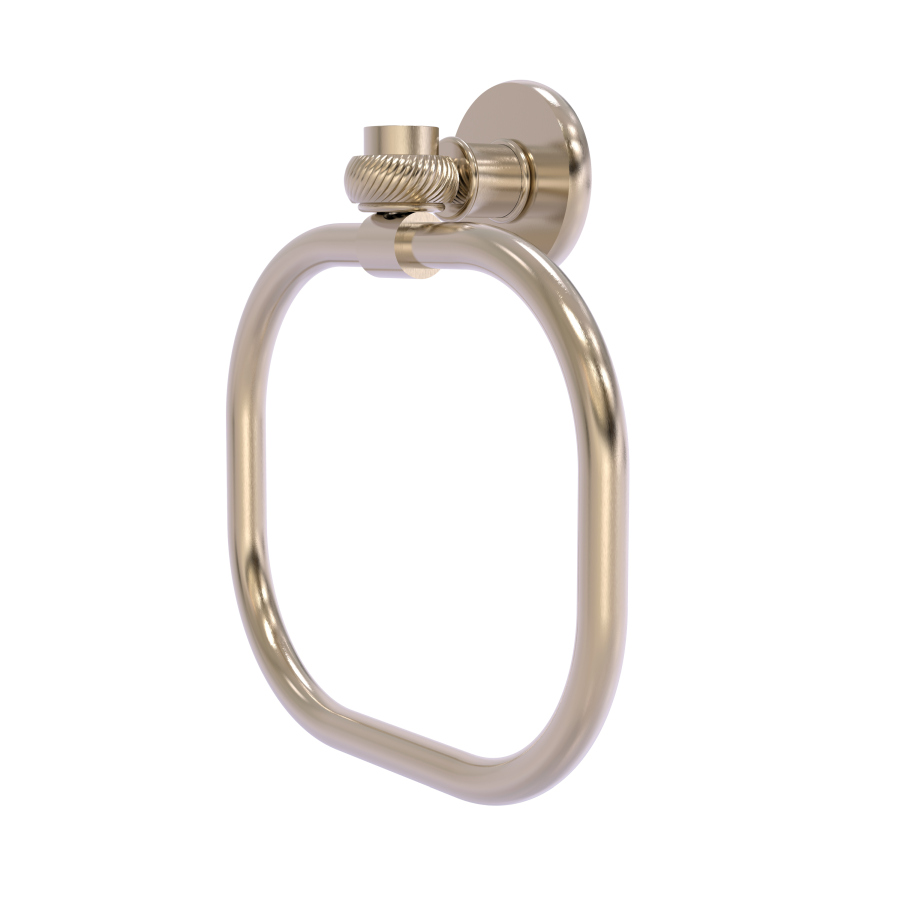 Picture of Allied Brass 2016T-PEW Continental Collection Towel Ring with Twist Accents, Antique Pewter