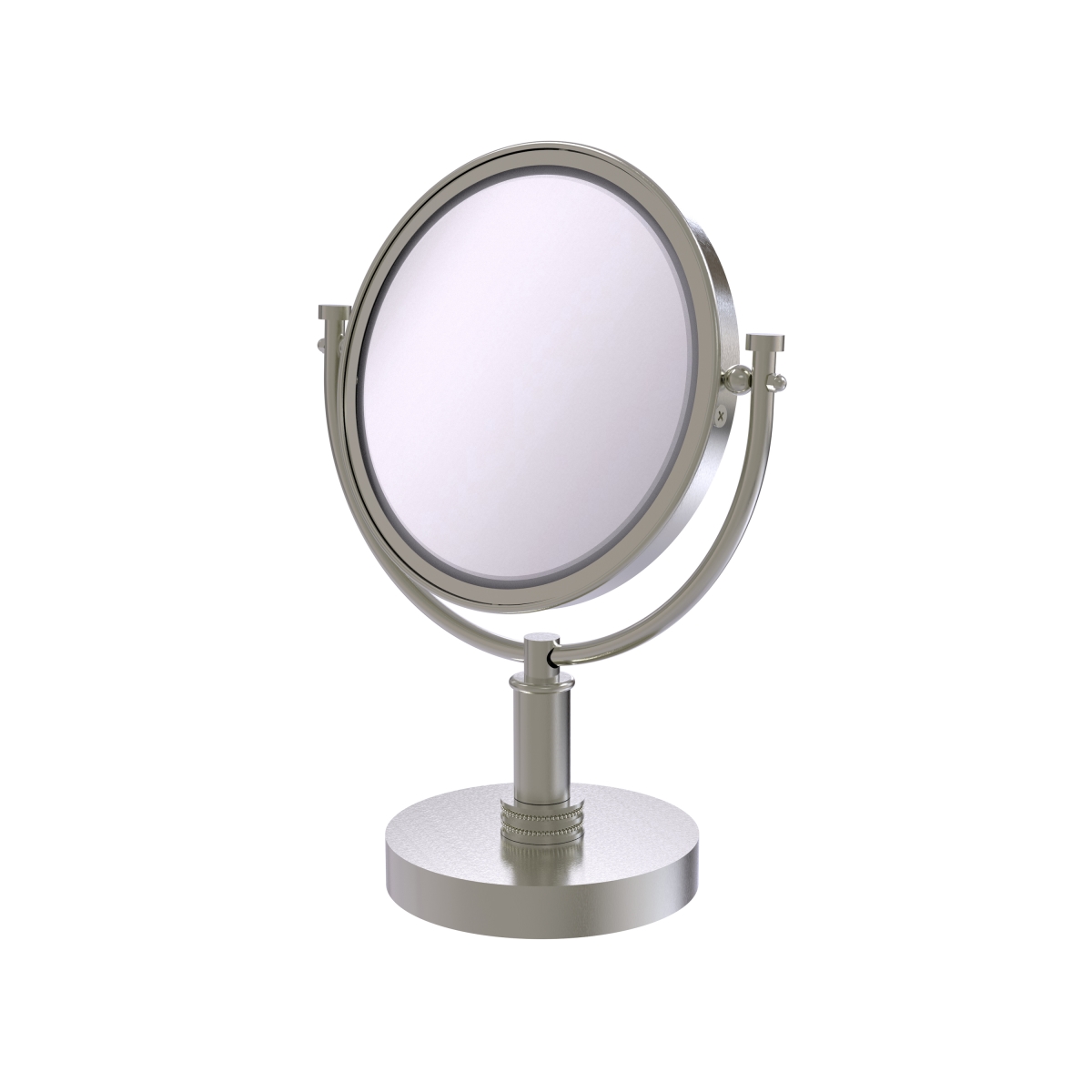 Picture of Allied Brass DM-4D-5X-SN 8 in. Vanity Top Make-Up Mirror 5X Magnification, Satin Nickel - 15 x 8 x 8 in.