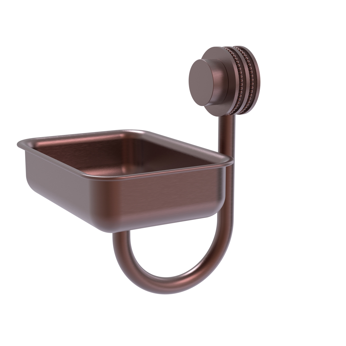 Picture of Allied Brass 432D-CA Venus Collection Wall Mounted Soap Dish with Dotted Accents, Antique Copper