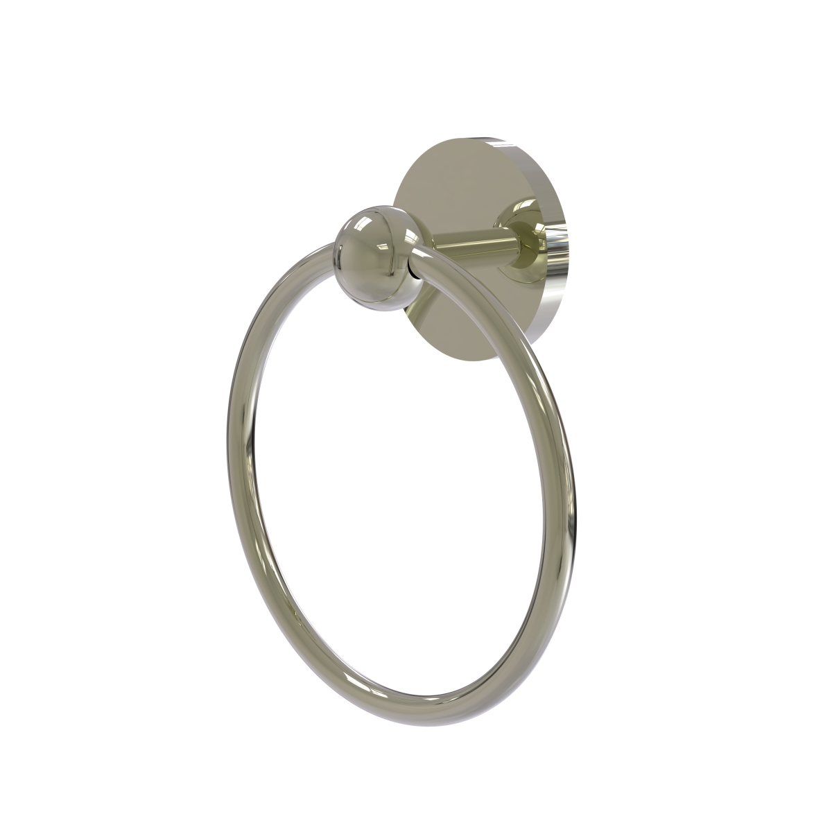 Picture of Allied Brass 1016-PNI Skyline Collection Towel Ring, Polished Nickel