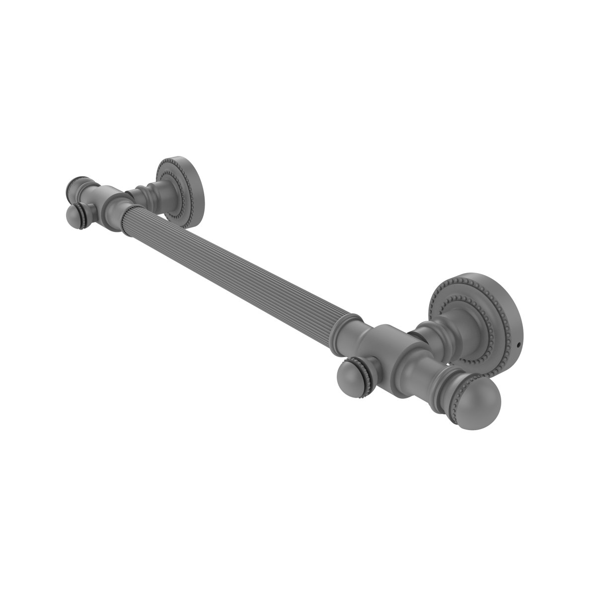 Picture of Allied Brass DT-GRR-16-GYM 16 in. Reeded Grab Bar&#44; Matte Gray - 3.5 x 22 x 16 in.