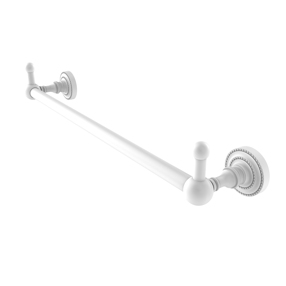 Picture of Allied Brass DT-41-30-PEG-WHM 30 in. Dottingham Collection Towel Bar with Integrated Hooks, Matte White - 3.3 x 3.8 x 32.25 in.