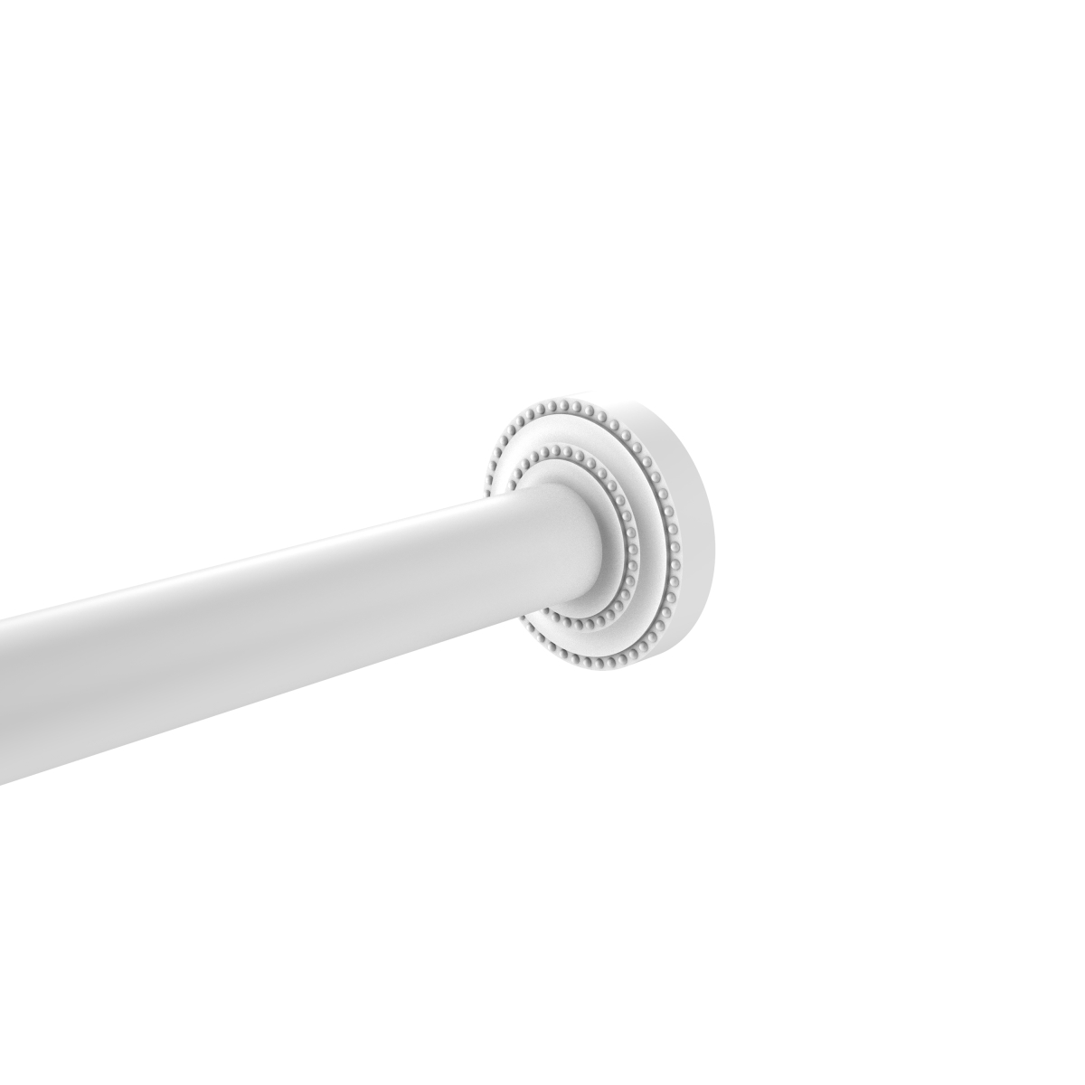 Picture of Allied Brass DT-98-WHM Dottingham Collection Shower Rod Brackets&#44; Matte White - 0.75 x 2.25 x 2.25 in.