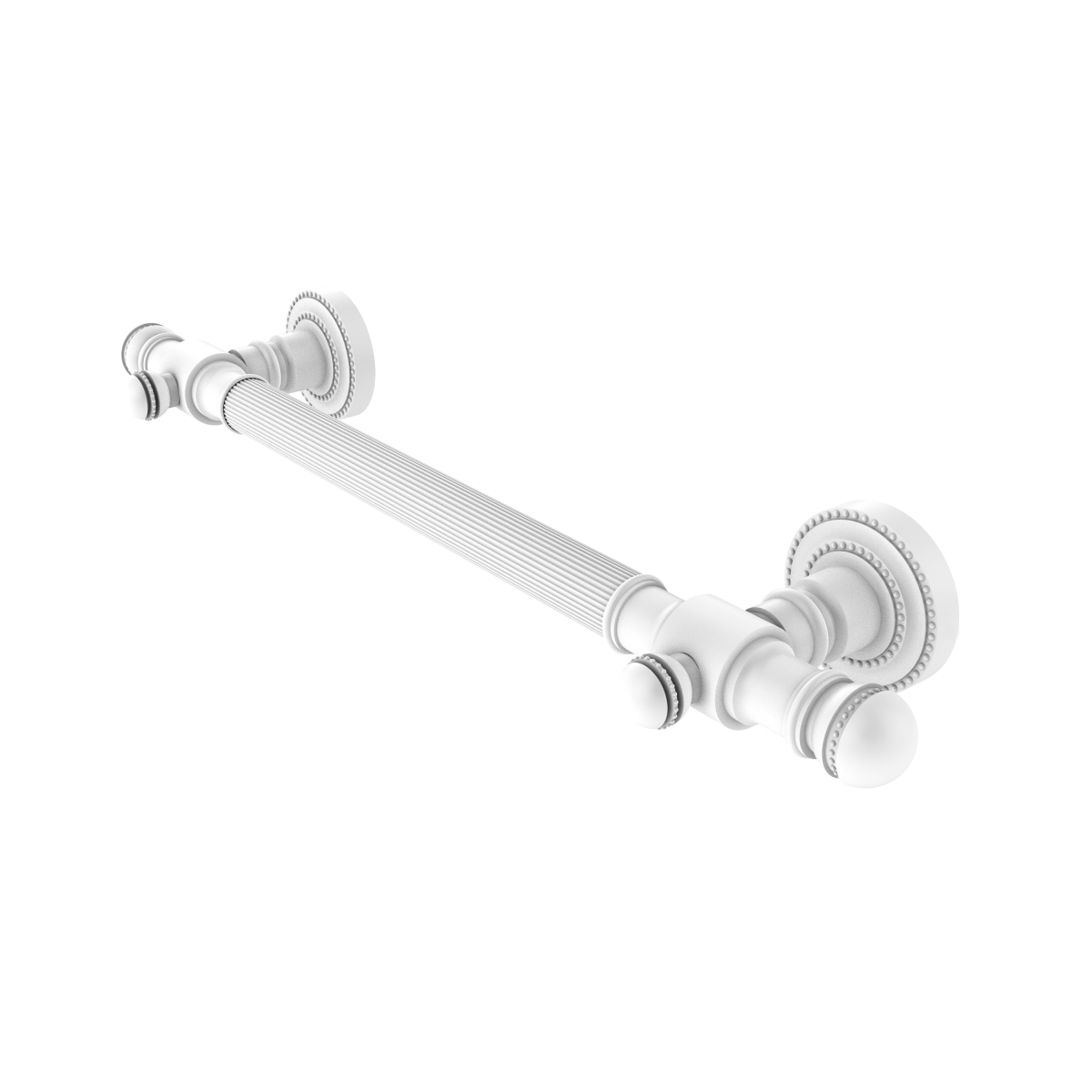 Picture of Allied Brass DT-GRR-16-WHM 16 in. Reeded Grab Bar&#44; Matte White - 3.5 x 22 x 16 in.