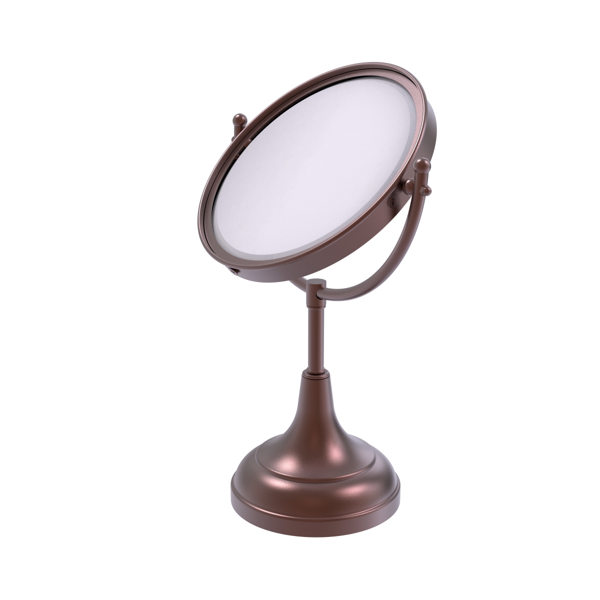 Picture of Allied Brass DM-2-2X-CA 8 in. Vanity Top Make-Up Mirror 2X Magnification&#44; Antique Copper - 15 x 8 x 8 in.