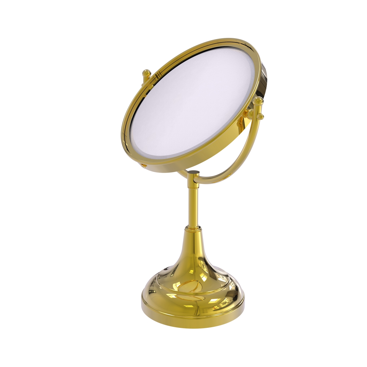 Picture of Allied Brass DM-2-2X-PB 8 in. Vanity Top Make-Up Mirror 2X Magnification, Polished Brass - 15 x 8 x 8 in.