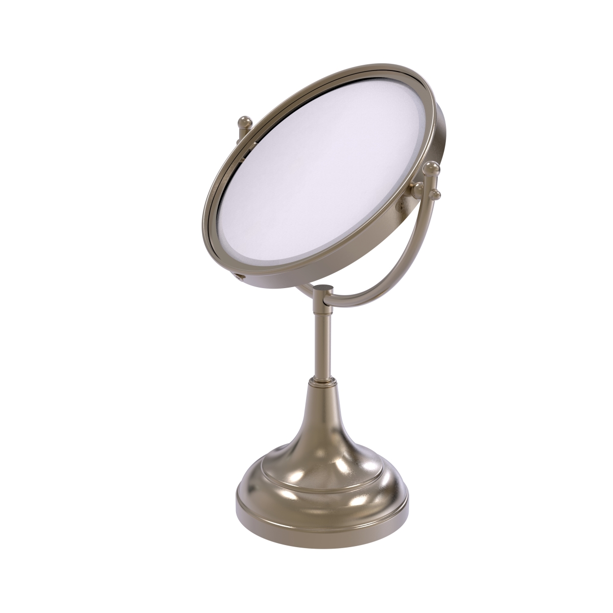 Picture of Allied Brass DM-2-2X-PEW 8 in. Vanity Top Make-Up Mirror 2X Magnification, Antique Pewter - 15 x 8 x 8 in.