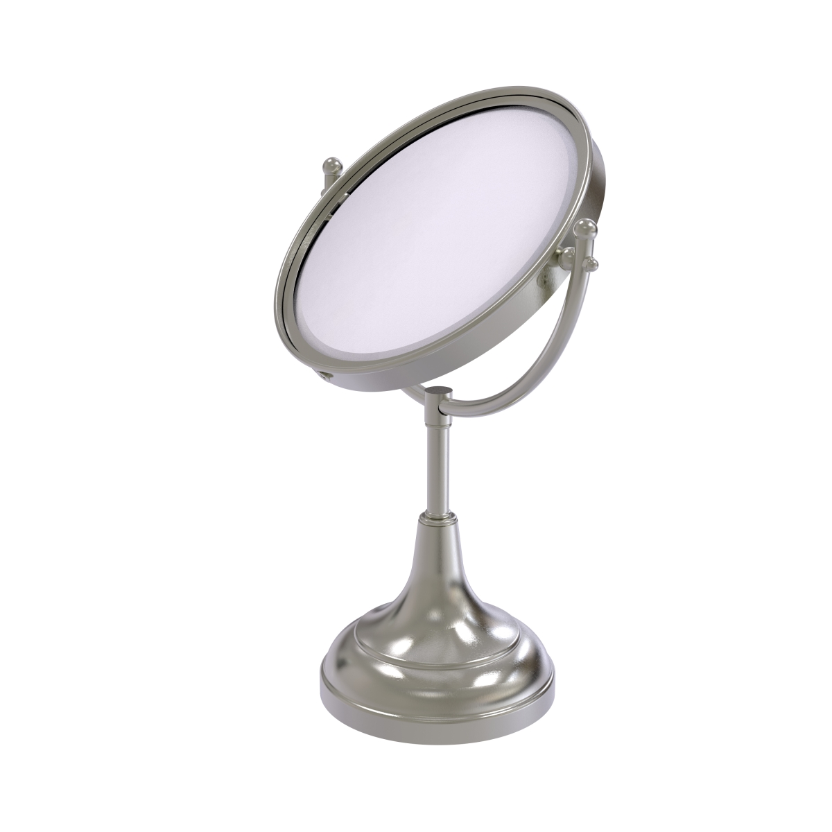 Picture of Allied Brass DM-2-2X-SN 8 in. Vanity Top Make-Up Mirror 2X Magnification, Satin Nickel - 15 x 8 x 8 in.