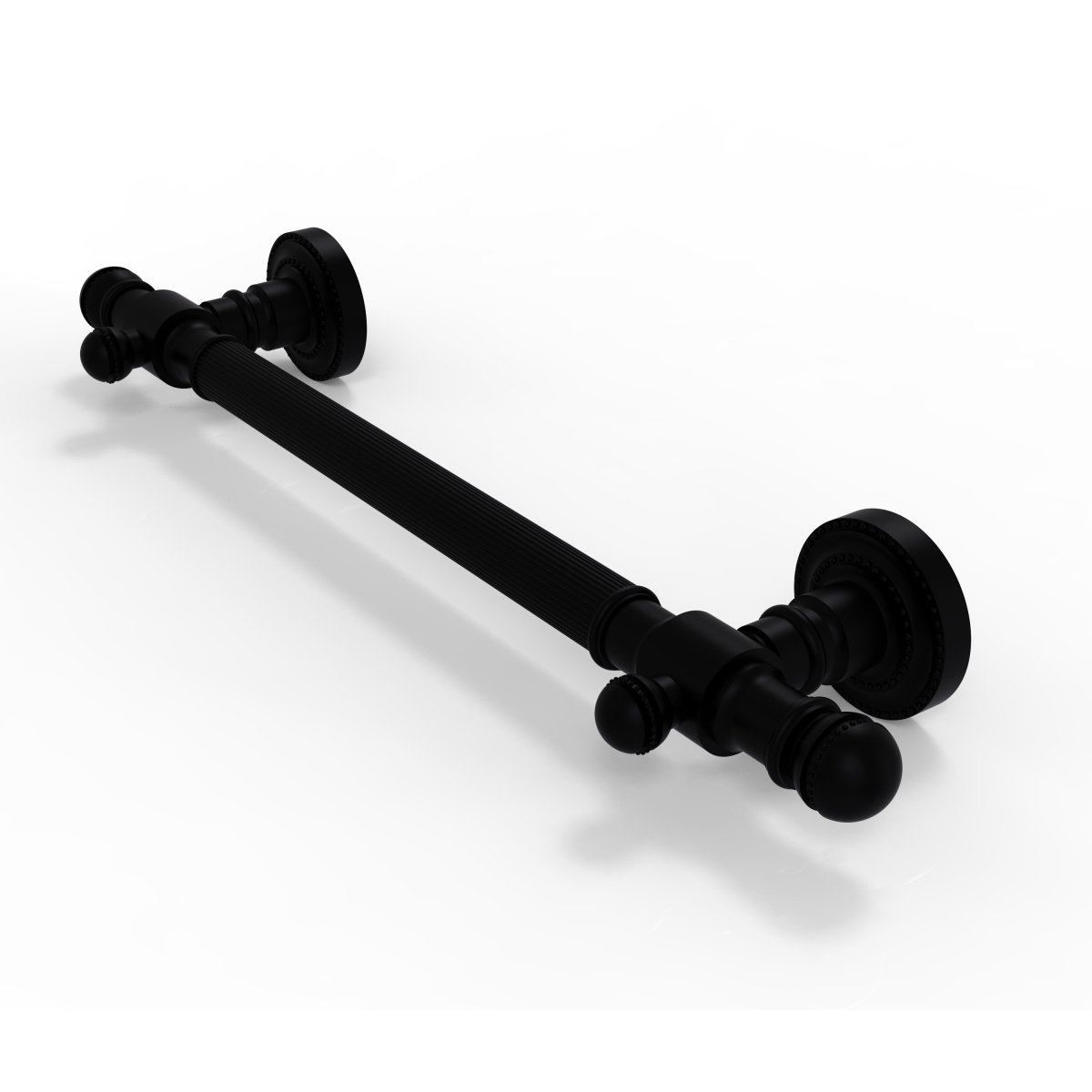 Picture of Allied Brass DT-GRR-24-BKM 24 in. Dottingham Collection Grab Bar Reeded, Matte Black