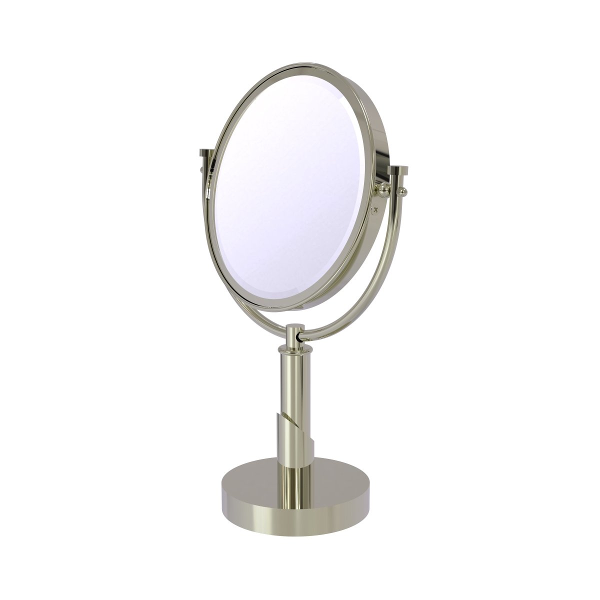 TR-4-2X-PNI 8 in. Tribecca Collection Vanity Top Make-Up Mirror 2X Magnification, Polished Nickel -  Allied Brass, TR-4/2X-PNI