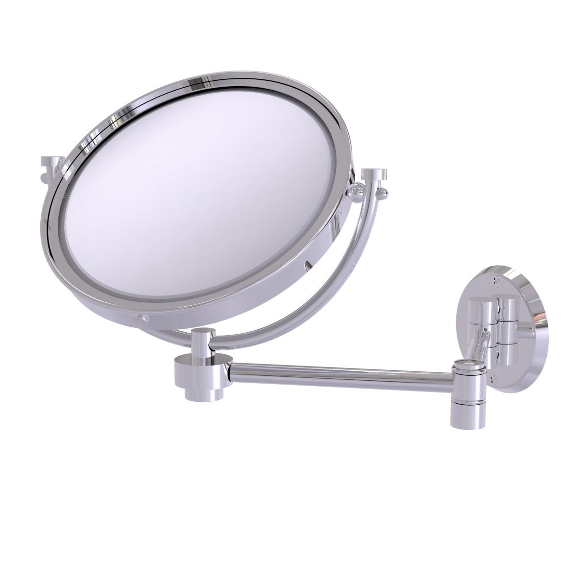 WM-6-4X-PC 8 in. Wall Mounted Extending Make-Up Mirror 4X Magnification, Polished Chrome -  Allied Brass, WM-6/4X-PC