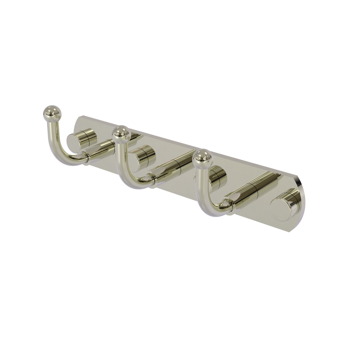 Picture of Allied Brass 1020-3-PNI Skyline Collection 3 Position Multi Hook, Polished Nickel