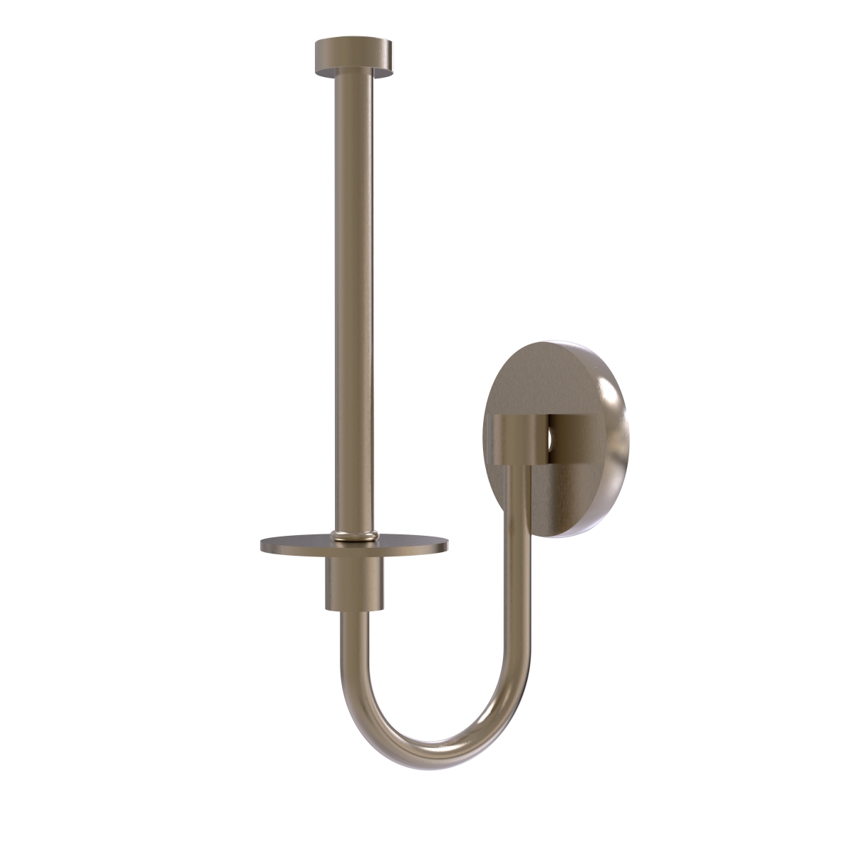 Picture of Allied Brass 1024U-PEW Skyline Collection Upright Toilet Tissue Holder&#44; Antique Pewter