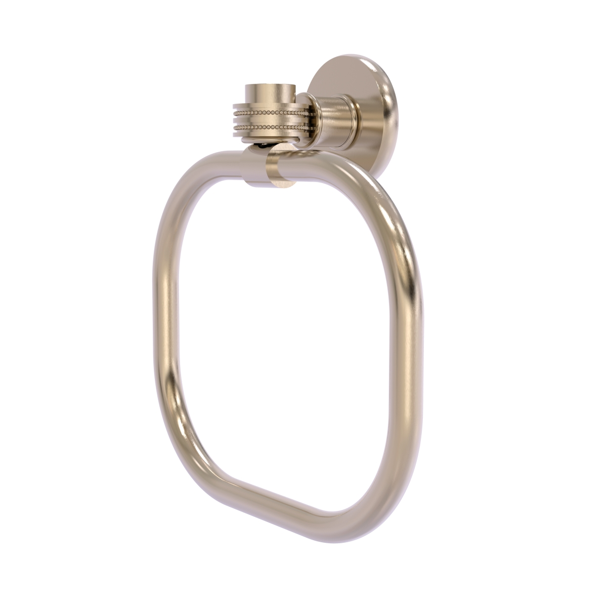Picture of Allied Brass 2016D-PEW Continental Collection Towel Ring with Dotted Accents, Antique Pewter