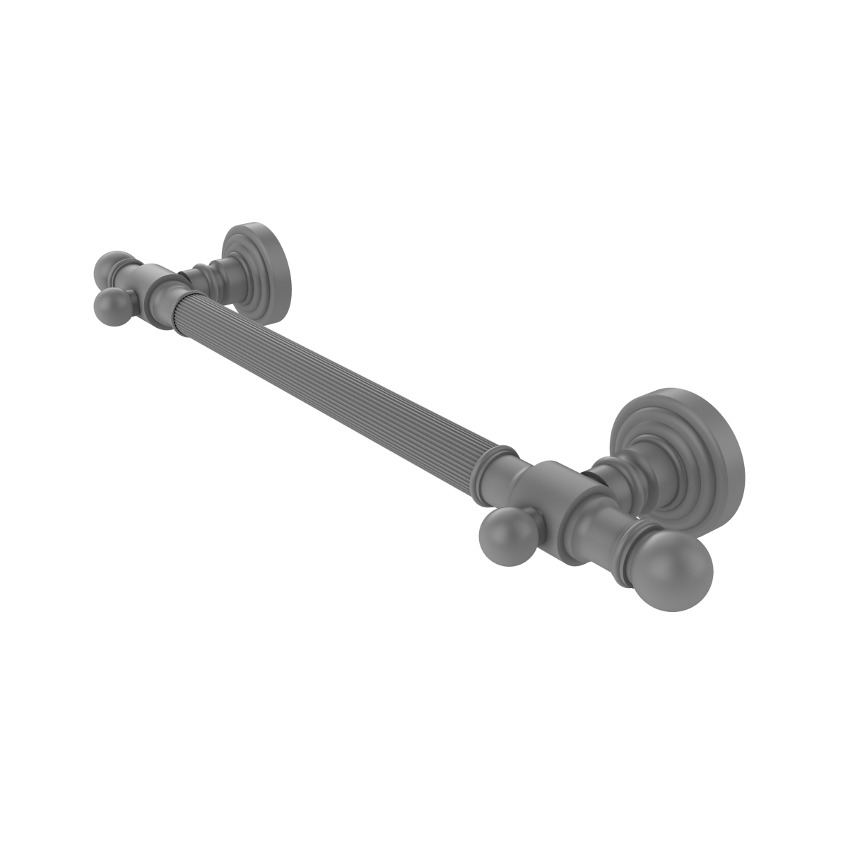 Picture of Allied Brass WP-GRR-16-GYM 16 in. Reeded Grab Bar, Matte Gray - 3.5 x 22 x 16 in.