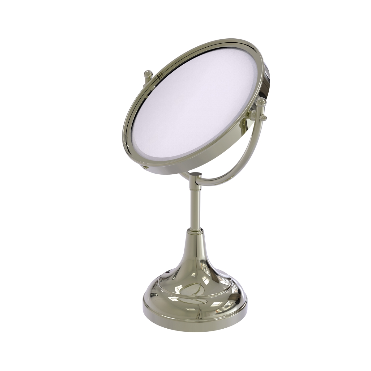 DM-2-3X-PNI 8 in. Vanity Top Make-Up Mirror 3X Magnification, Polished Nickel - 15 x 8 x 8 in -  Allied Brass, DM-2/3X-PNI