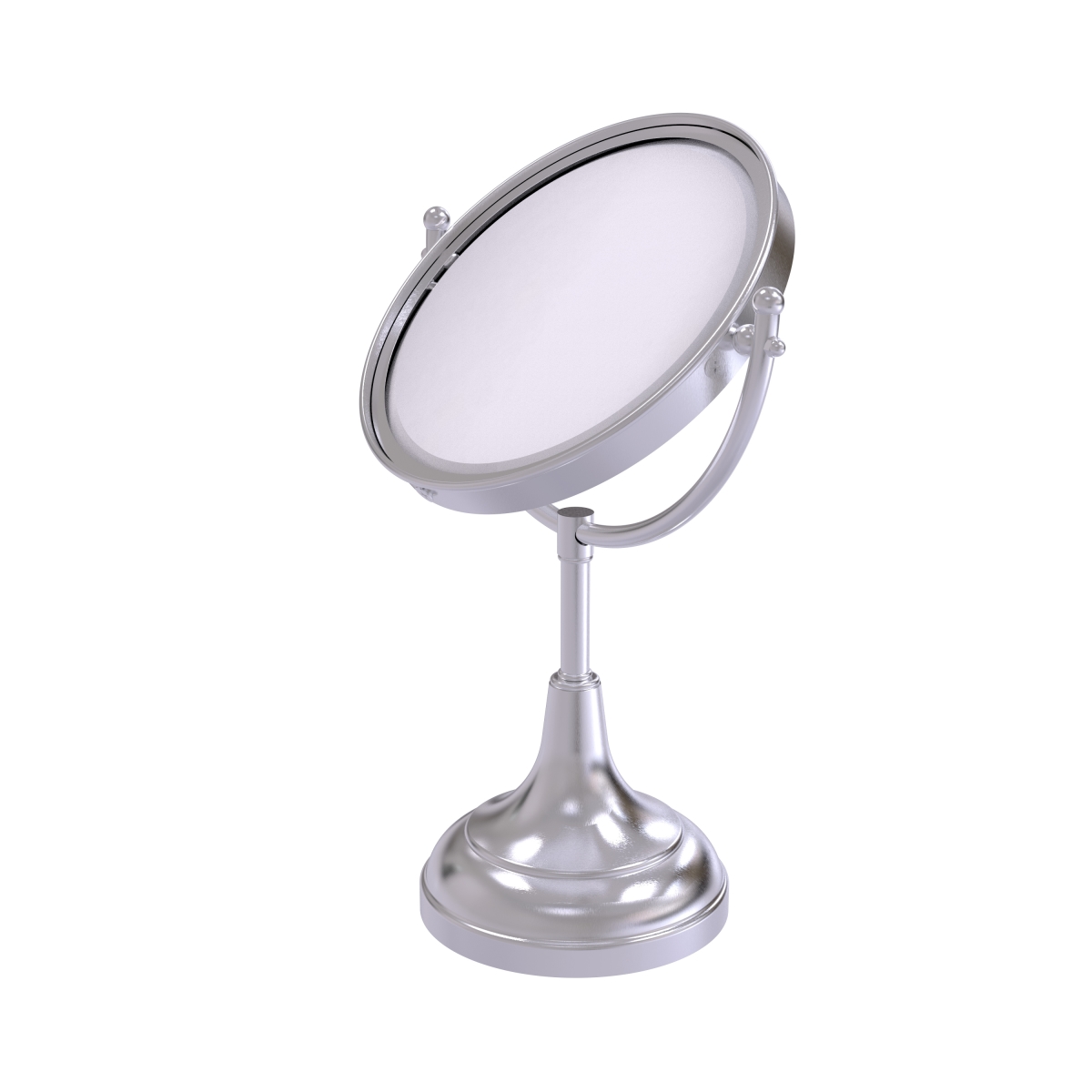 DM-2-5X-SCH 8 in. Vanity Top Make-Up Mirror 5X Magnification, Satin Chrome - 15 x 8 x 8 in -  Allied Brass, DM-2/5X-SCH