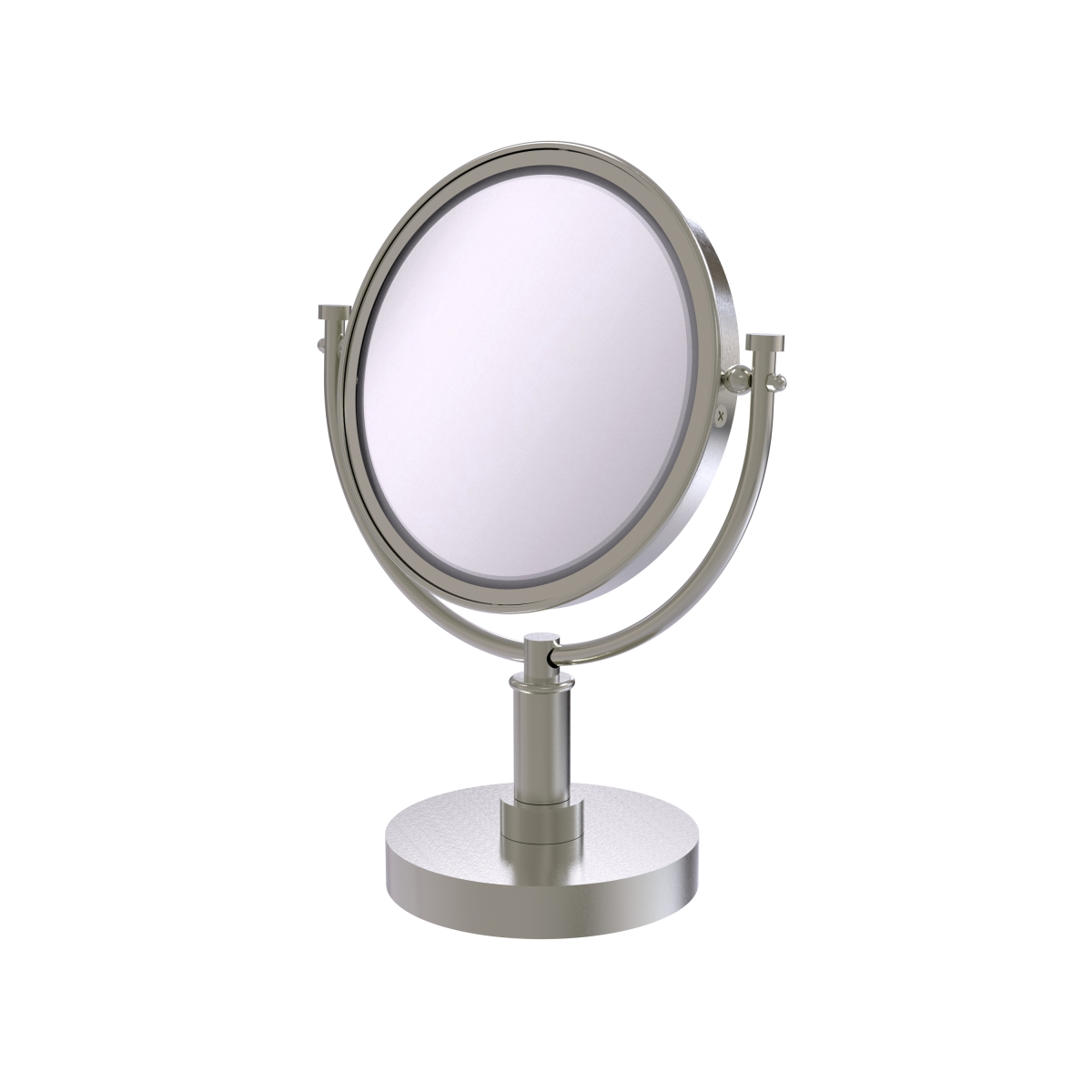 DM-4-2X-SN 8 in. Vanity Top Make-Up Mirror 2X Magnification, Satin Nickel - 15 x 8 x 8 in -  Allied Brass, DM-4/2X-SN