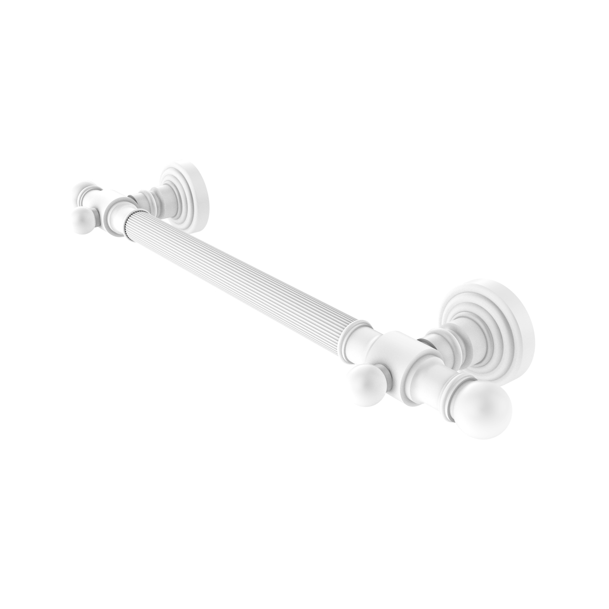 Picture of Allied Brass WP-GRR-16-WHM 16 in. Reeded Grab Bar, Matte White - 3.5 x 22 x 16 in.