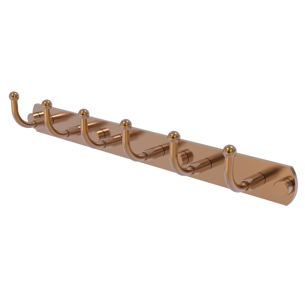 Picture of Allied Brass 1020-6-BBR Skyline Collection 6 Position Tie & Belt Rack, Brushed Bronze