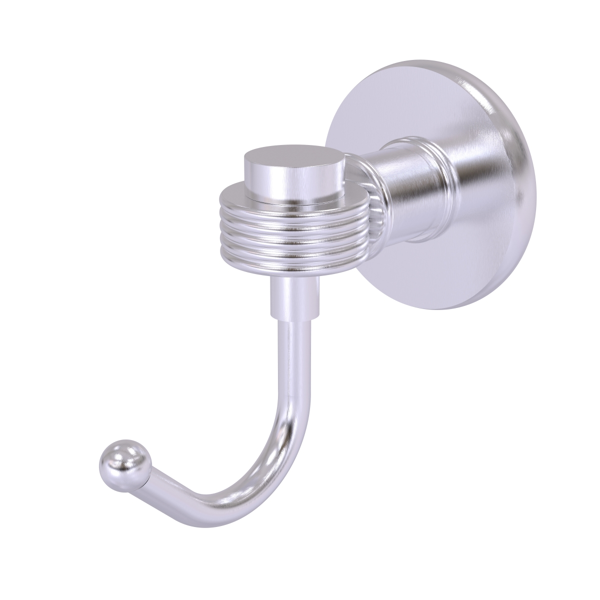 Picture of Allied Brass 2020G-SCH Continental Collection Robe Hook with Groovy Accents, Satin Chrome