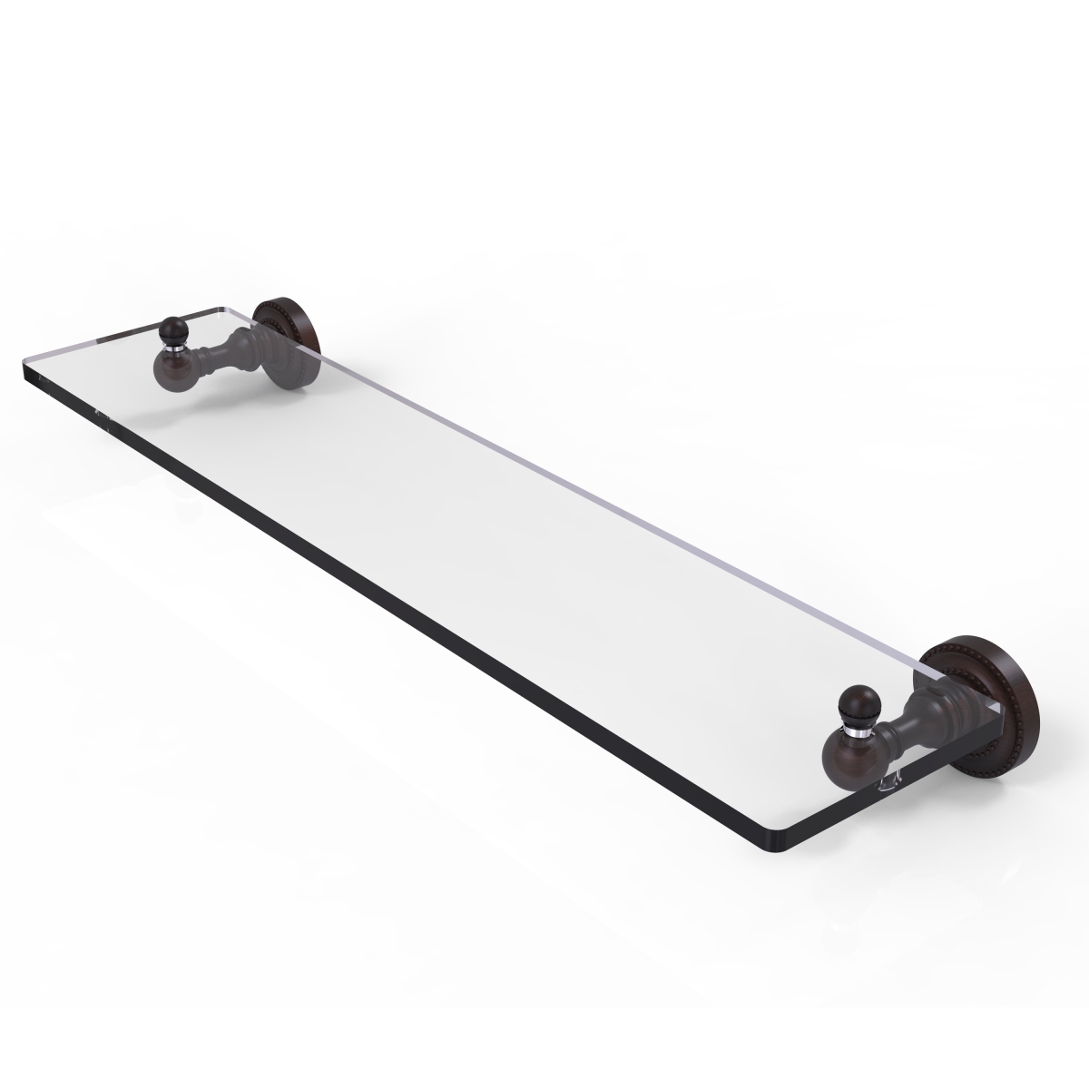 Picture of Allied Brass DT-1-22-VB 22 in. Dottingham Collection Glass Vanity Shelf with Beveled Edges&#44; Venetian Bronze