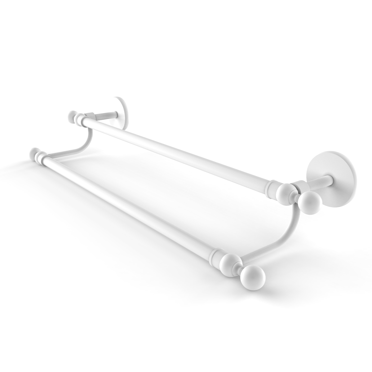 Picture of Allied Brass 1072-36-WHM 36 in. Skyline Collection Double Towel Bar, Matte White
