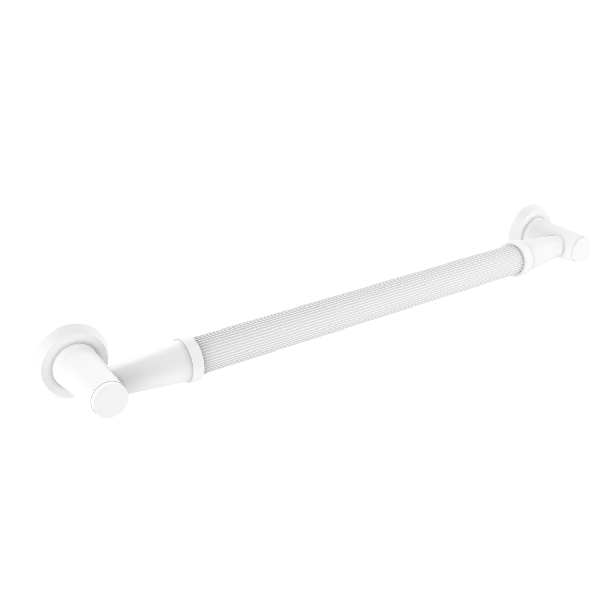 Picture of Allied Brass MD-GRR-16-WHM 16 in. Reeded Grab Bar, Matte White - 3.5 x 18 x 16 in.