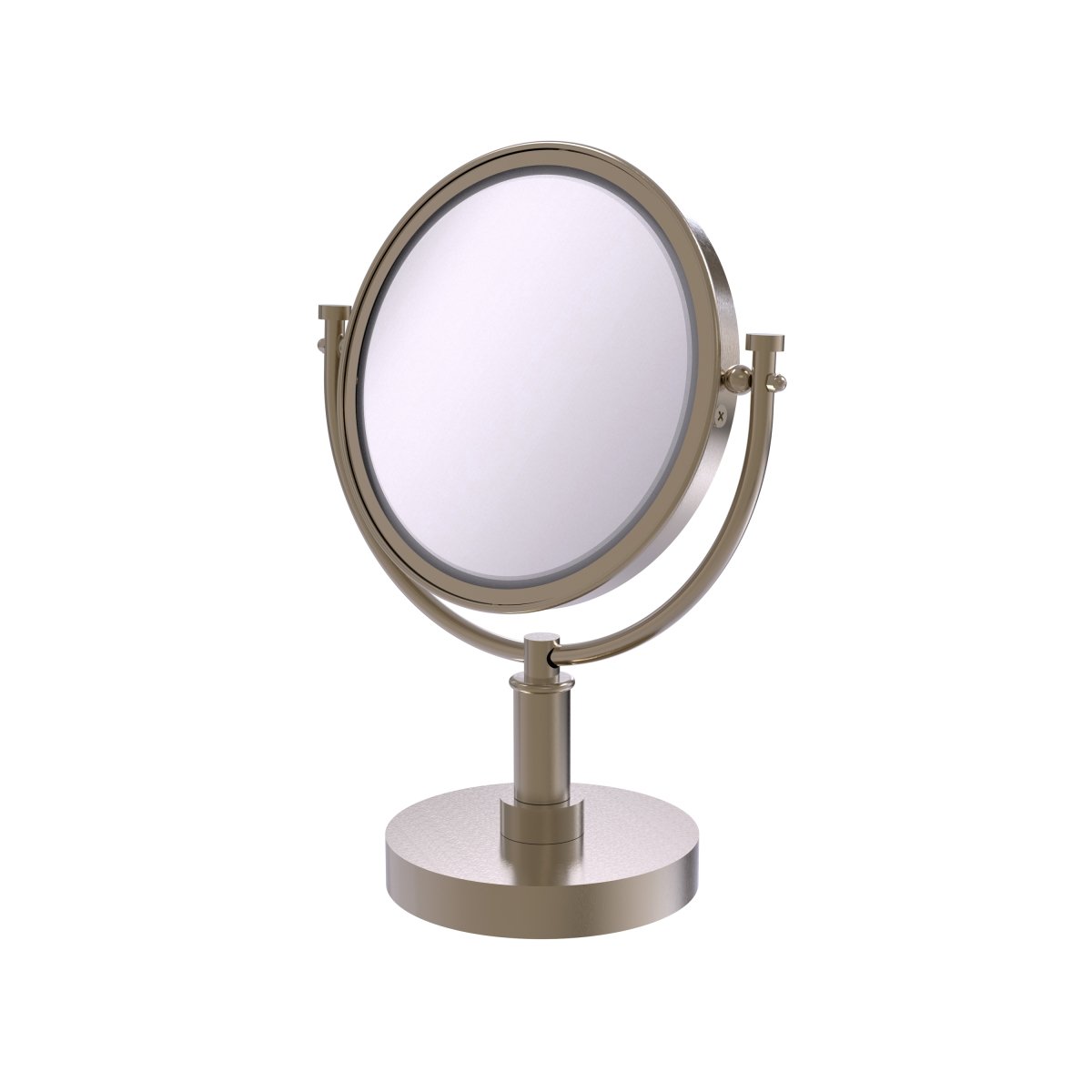 DM-4-3X-PEW 8 in. Vanity Top Make-Up Mirror 3X Magnification, Antique Pewter - 15 x 8 x 8 in -  Allied Brass, DM-4/3X-PEW