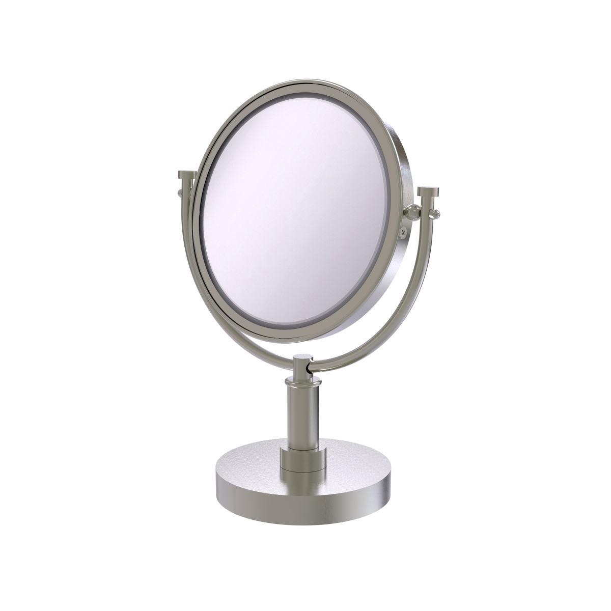 Picture of Allied Brass DM-4-5X-SN 8 in. Vanity Top Make-Up Mirror 5X Magnification, Satin Nickel - 15 x 8 x 8 in.