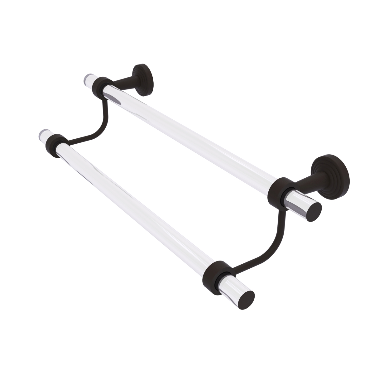 Picture of Allied Brass PB-72-30-ORB 30 in. Pacific Beach Collection Double Towel Bar, Oil Rubbed Bronze